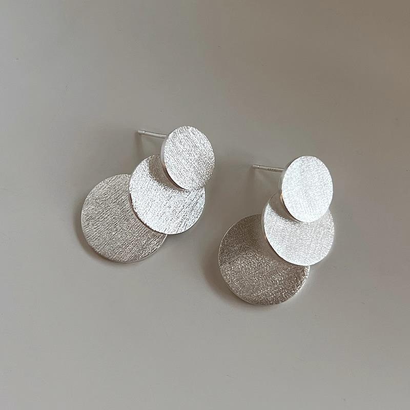 

Ретро Нишевые Круглые Геометрические Круглые Серьги-Подвески Винтажные Персонализированные Минималистичные Женские Аксессуары Элегантные Украшения