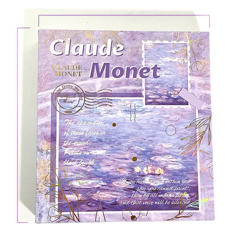 Artistic Oil Painting Notebook Gift Set with Retro PU Magnetic Buckle - Ideal for Business or Student Souvenirs.