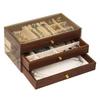 New Walnut Pattern Three-layer Drawer Jewelry Storage Box Ring Earrings Earrings Necklace Bracelet Jewelry Storage Box