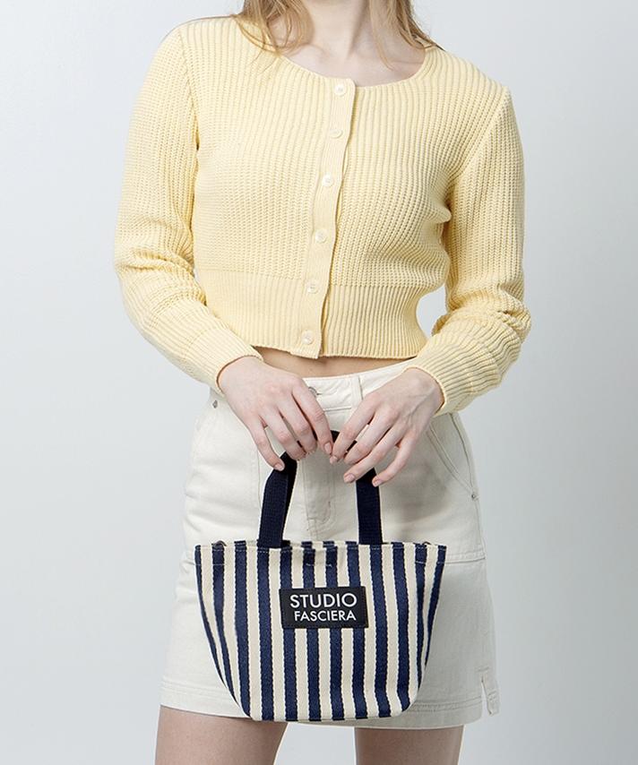 Fasciera Striped Mini Tote Bag_Nrea07