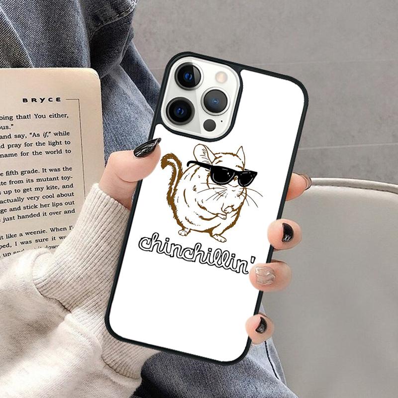 Cute Cartoon Chinchilla Phone Case for iPhone 17 Air 16 16e 15 Plus for Apple 13 11 12 14 Pro Max Cover coque Shell