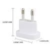 250V Power Plug Adapter US To EU Euro Europe Plug Power Plug Converter Socket
