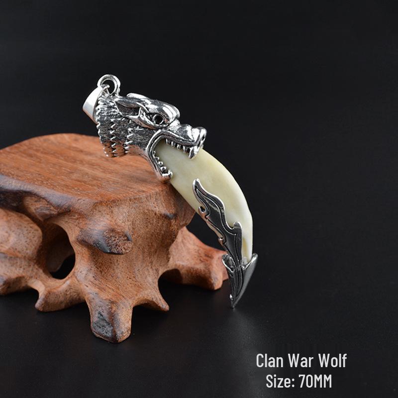 Wolf Fang Pendant: Domineering Amulet & Gift for Men & Women