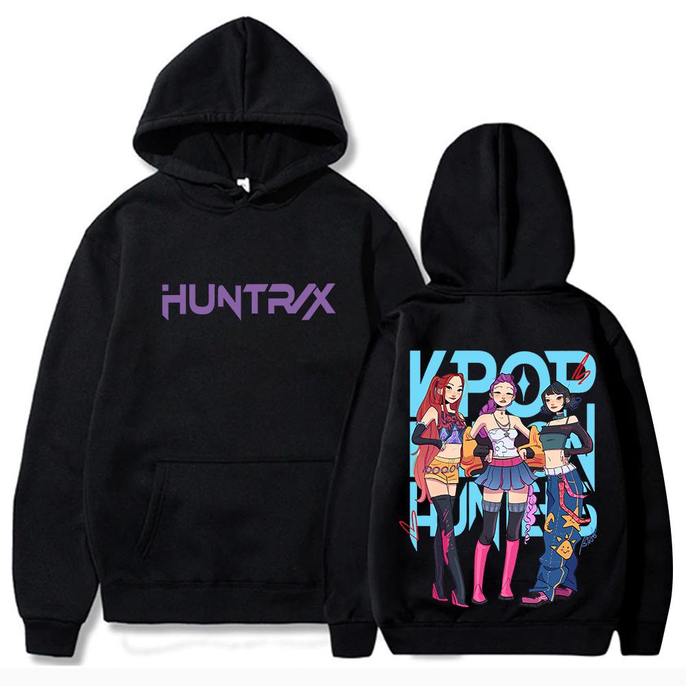 Kpop Demon Hunters Hoodie Unisex Long Sleeve Casual Sweatshirts Tops Man Woman Sweatshirt Fans Gift