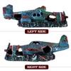  Aircraft Wreckage Decoration Aquarium Tank Ornament Shipwreck Plane Decorations