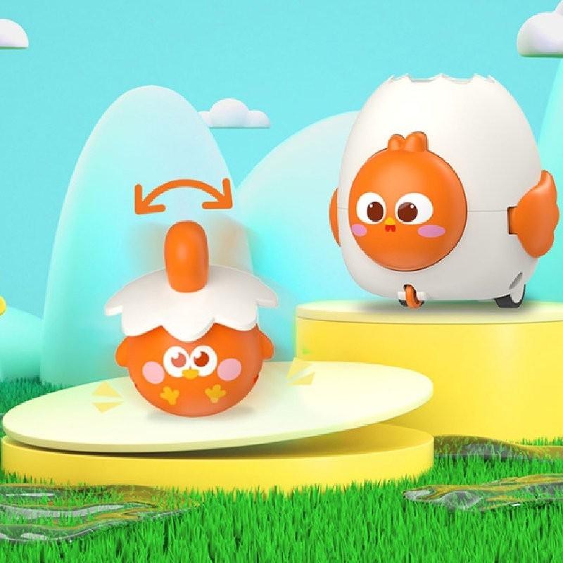 Colorful Cartoon Pet Egg Spring Loaded Toy Car For Kids Interactive Fun Experience