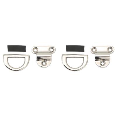 Edelstahl Marine Klappbares Augpad Klemme Schwerlast D-Ring Zurröse 60x58mm für Boot Yacht