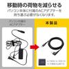 ELECOM Charging Cable for Lenovo/NEC Computer Type C & Square Plug (External Dimensions 11mm x 4.5mm) 60W PD Compatible 2m [Uses a gold-plated pin con