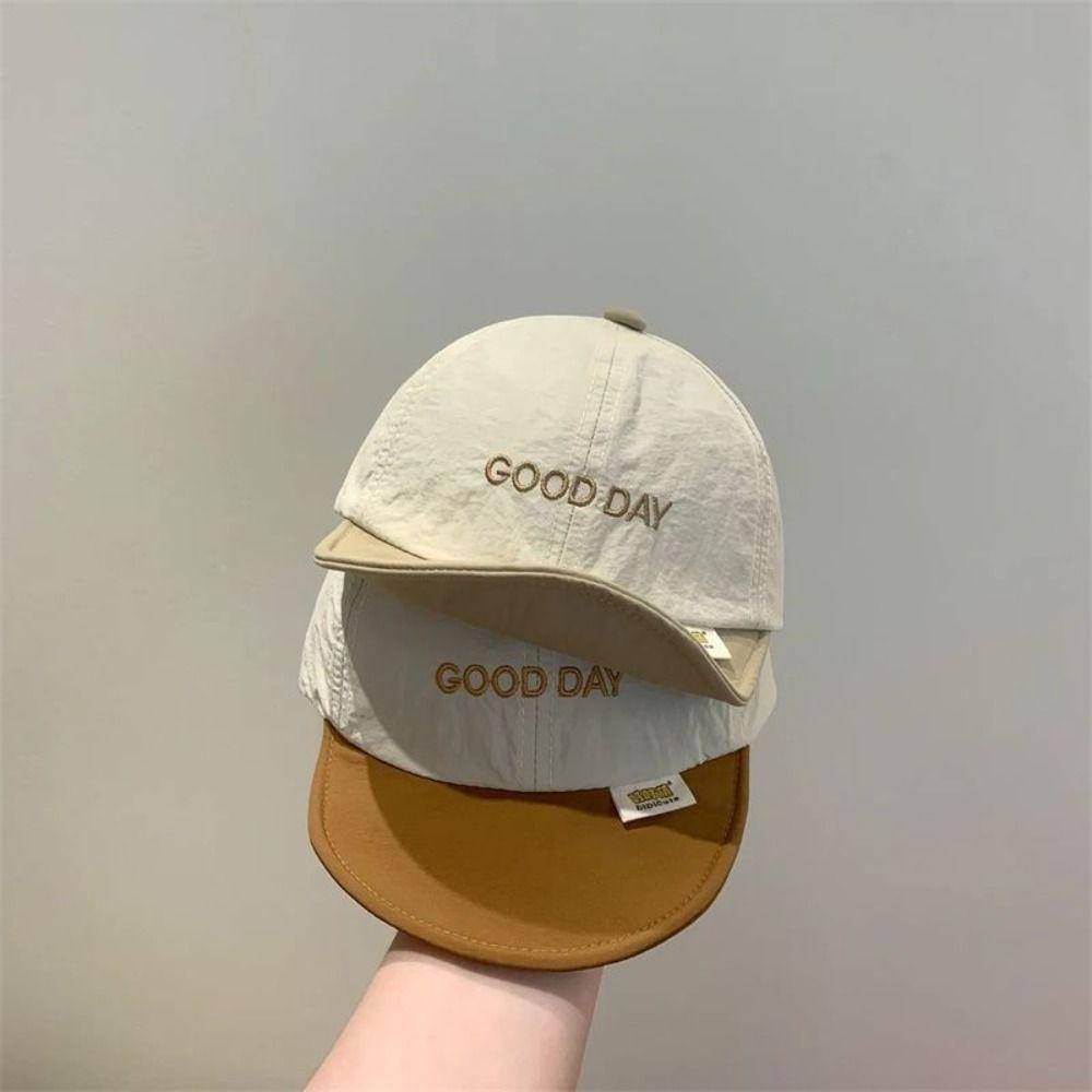 Summer Letter Baseball Cap Soft Children Visors Cap Ins Baby Peaked Hat Boys Girls