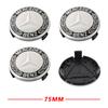 4PCS 75MM 3D Styling Car Wheel Center Covers Hub Caps for Mercedes-Benz Maybach E-Class C-Class S-Class S450 S560 S600 S680 GLS VC1