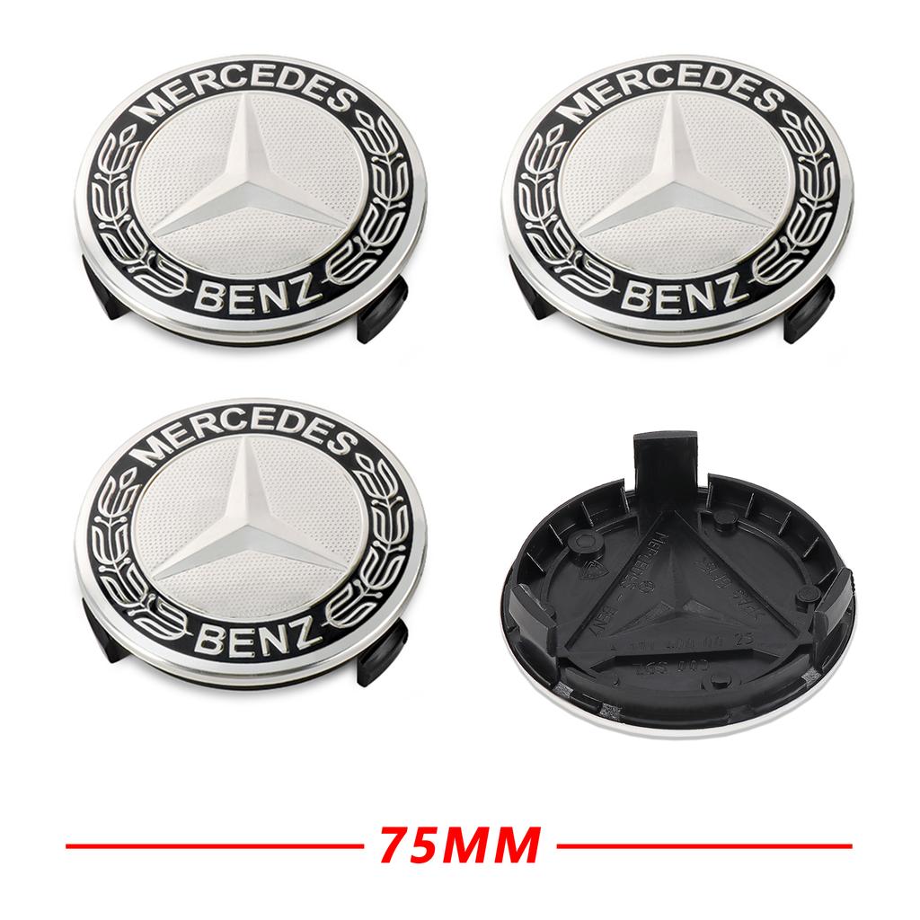 4PCS 75MM 3D Styling Car Wheel Center Covers Hub Caps for Mercedes-Benz Maybach E-Class C-Class S-Class S450 S560 S600 S680 GLS VC1