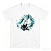 2026 New Japanese Hatsune Miku Anime Printed Cotton Retro Distressed Short‑Sleeved T‑Shirt Vintage For Adults And Kids