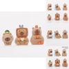 Cute Capybara Cartoon Car Dashboard Model Pvc Figure Surprise Blind Box