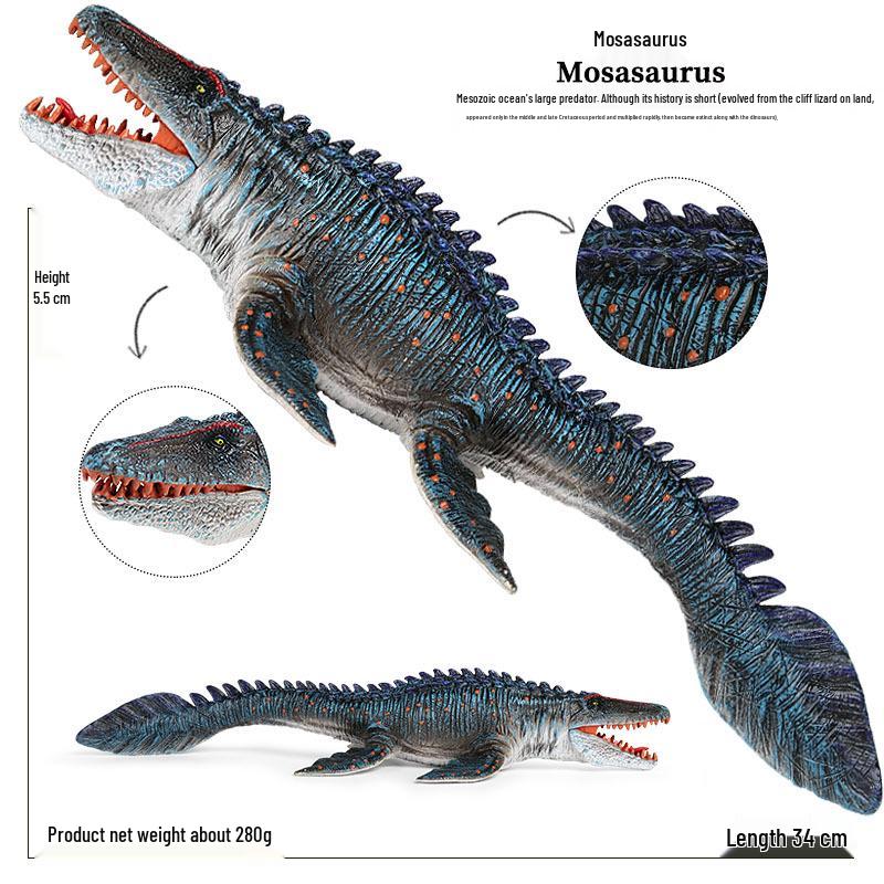 Realistic Jurassic Dinosaur Models - Triceratops, T. Rex, Mosasaurus, Pachycephalosaurus Toys