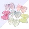 10pcs/lot Jelly Color Bow Shaped Acrylic Beads For Jewelry Making Loose Bead DIY Handmade Charm Headwear Phone Chain Accessories