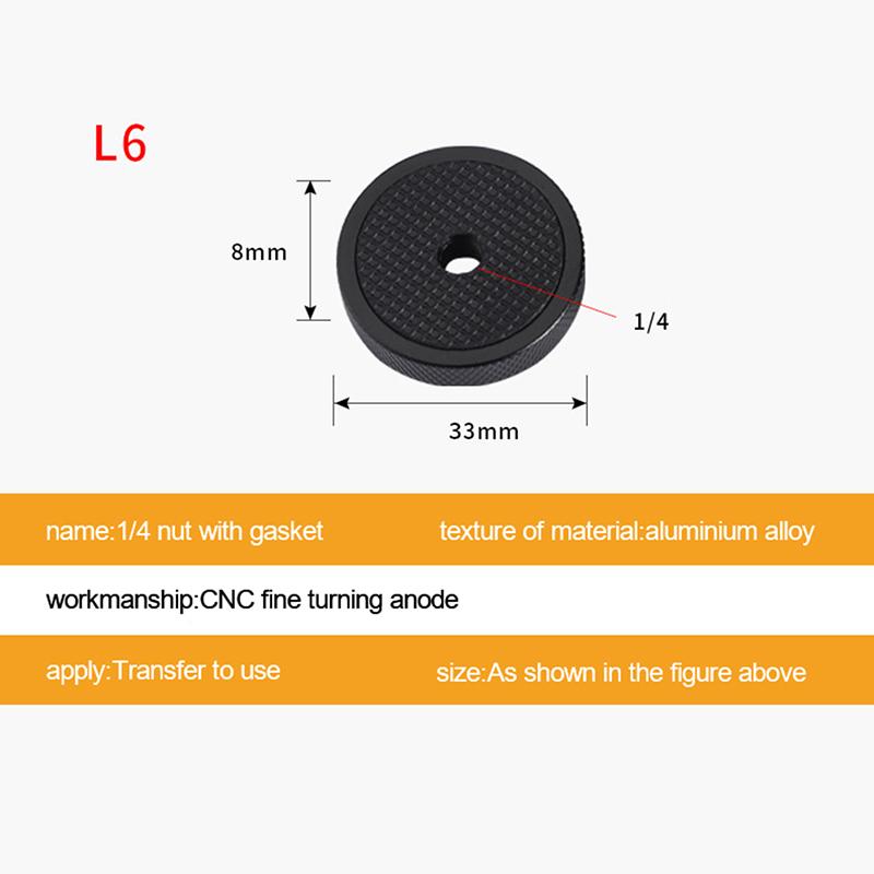 Camera Screw 1/4 3/8 5/8 Inch Nut Photography Accessories  Shoe Seat Lock Knob Flash Stand Mount Adapter For Dslr Tripod Selfie Stick