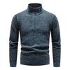 2026 Men's Fleece-Lined Thick Knit Cardigan Sweater, Solid Color, Plus Size, Autumn/Winter Collection