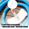 High Strength Pool Butterfly V Clip Universal Pool Poles Clip Replacement Skimmer Net Clip Pool Accessories Enduring