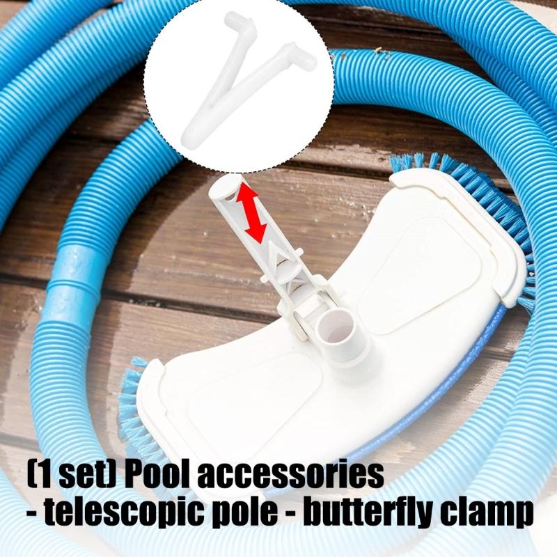 High Strength Pool Butterfly V Clip Universal Pool Poles Clip Replacement Skimmer Net Clip Pool Accessories Enduring