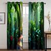 3D Printing Fantasy Forest Cloud Sea Curtain Living Room Bedroom Eye Protection Relax Natural Scenery Curtain Fabric Two Pieces