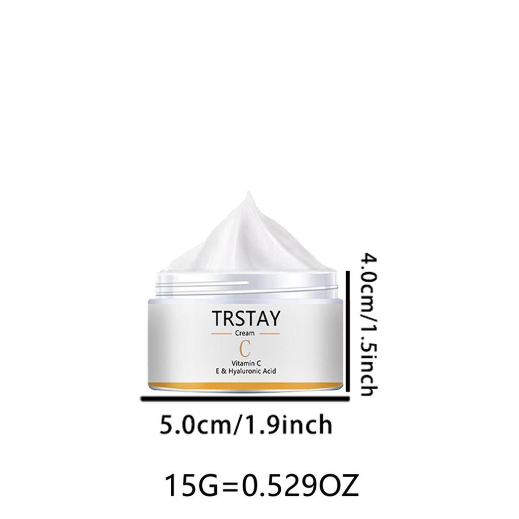 Krém na obličej, krém s vitamínem C, E a kyselinou hyaluronovou, antioxidant, bělící a rozjasňující hydratační krém