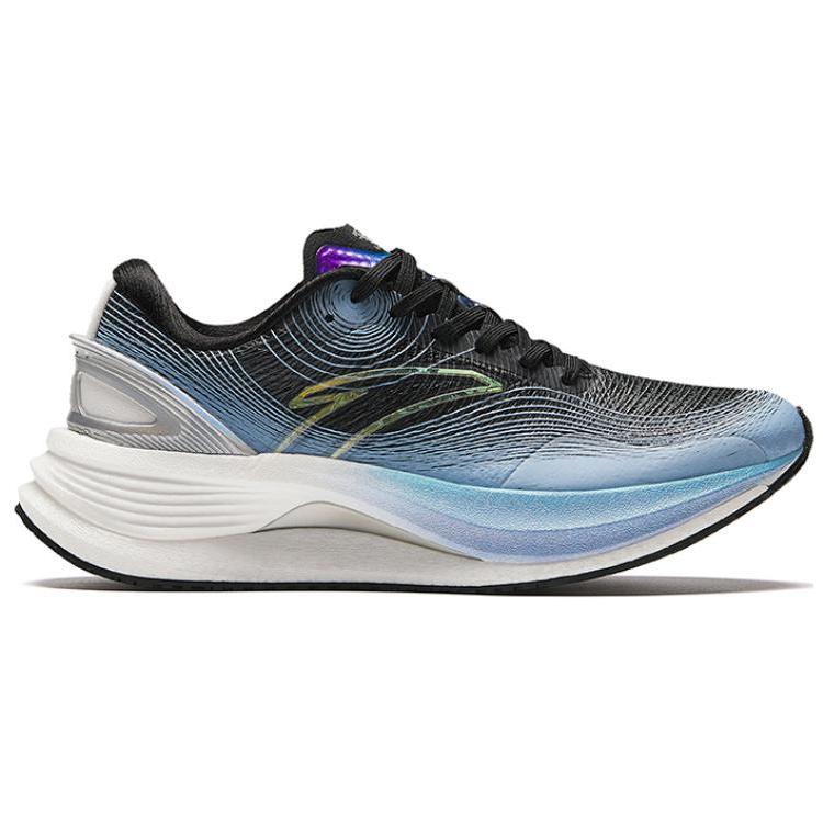 New Anta Champion 3rd Gen PRO Anti Slip Wear Resistant Low Top Casual Running Shoes Women's Black Gray Blue 122425563-1