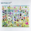 4 Sheetsset Cute Birds Cartoon Stickers Children Diy Puffy Pvc Scrapbook Stickers For Kids Notebook Bedroom Decoration