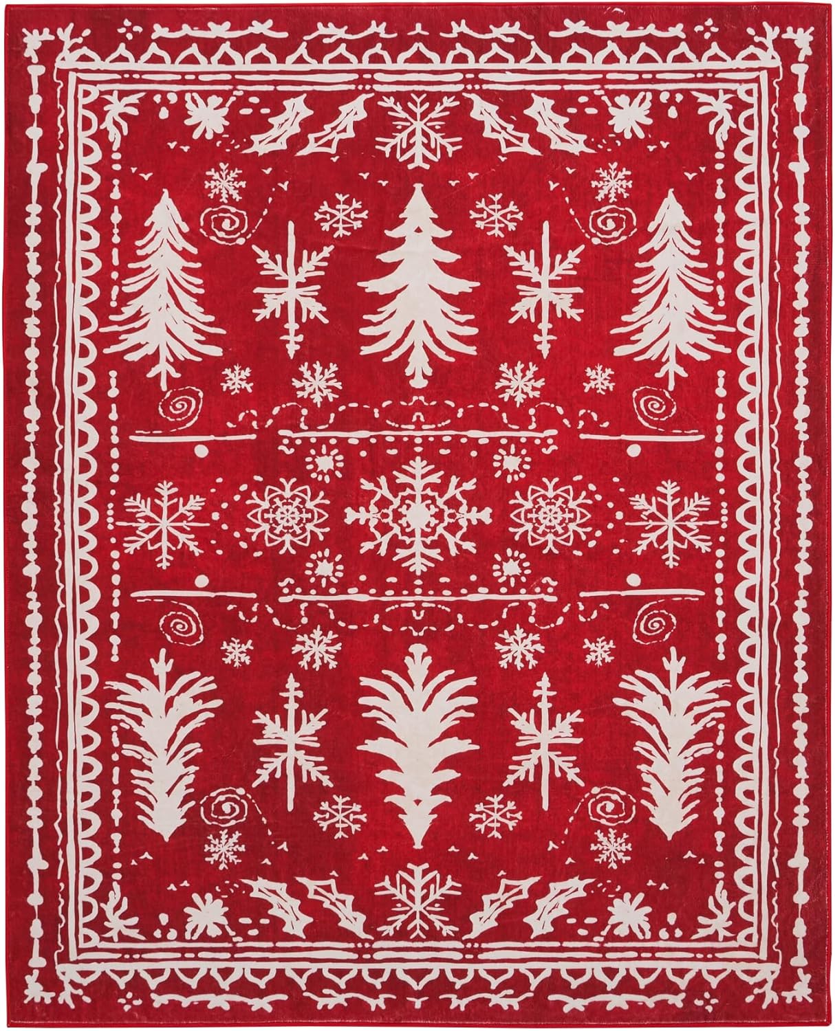 

Рождественские коврики для рождественской елки, коврик для прихожей, который можно стирать в стиральной машине, противоскользящий ковер для кухни, ванной, входа 40X60cm-16x24in