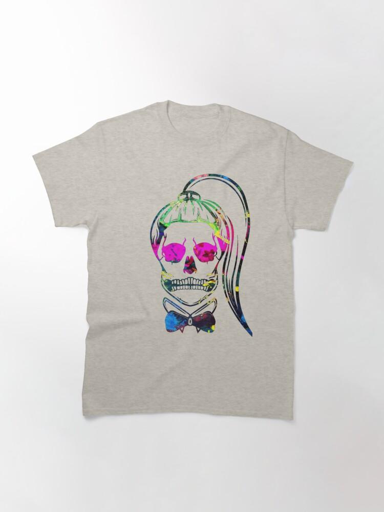 Lady Gaga Born This Way Neon Paint Skull Classic T-Shirt