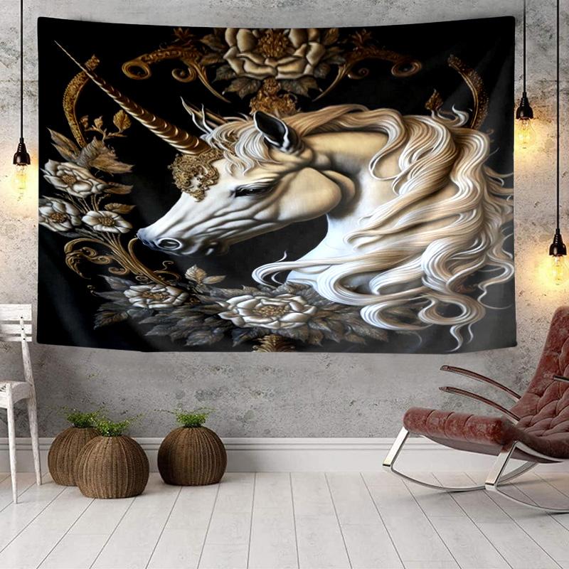 Magical Unicorn Garden Tapestry Room Decoration Wall Hanging for Living Room Bedroom, dormitory, Birthday and Christmas gifts