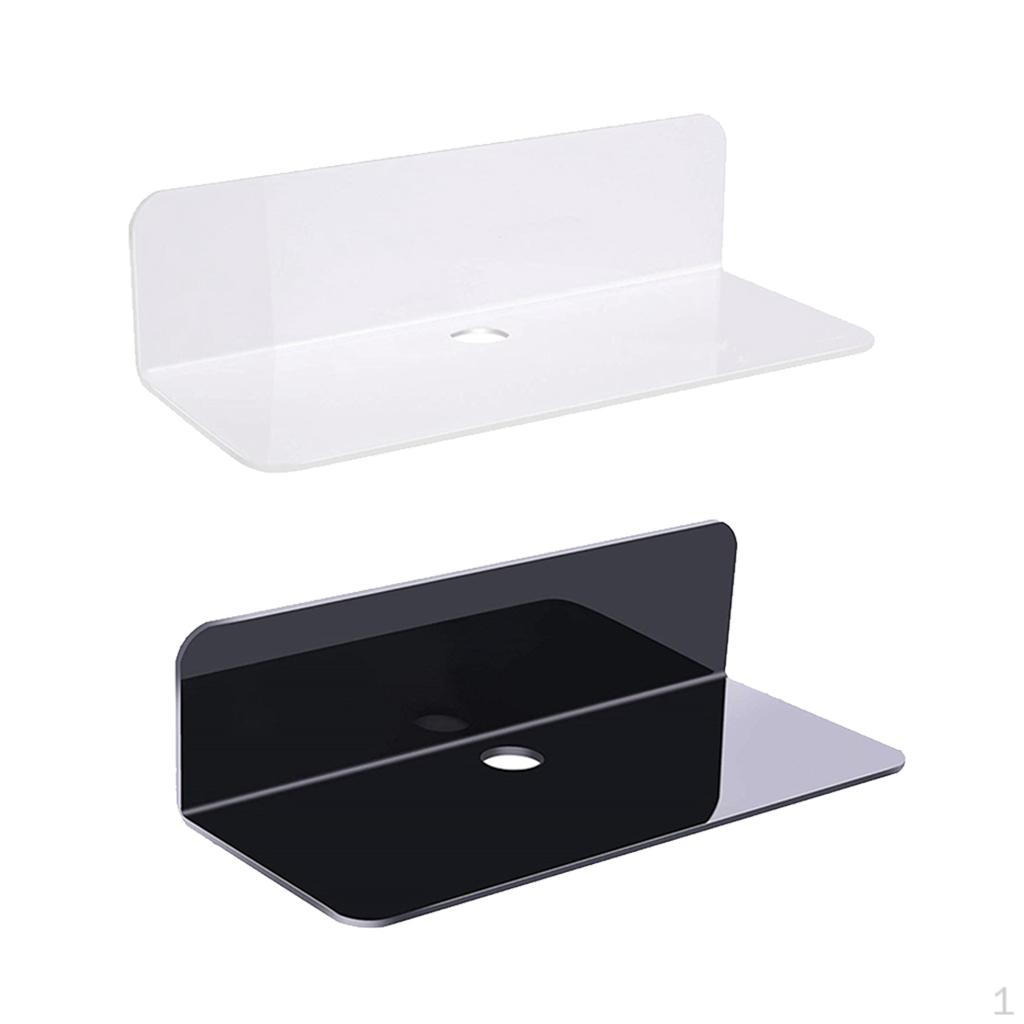 2x Damage- Acrylic Floating Wall Rack For