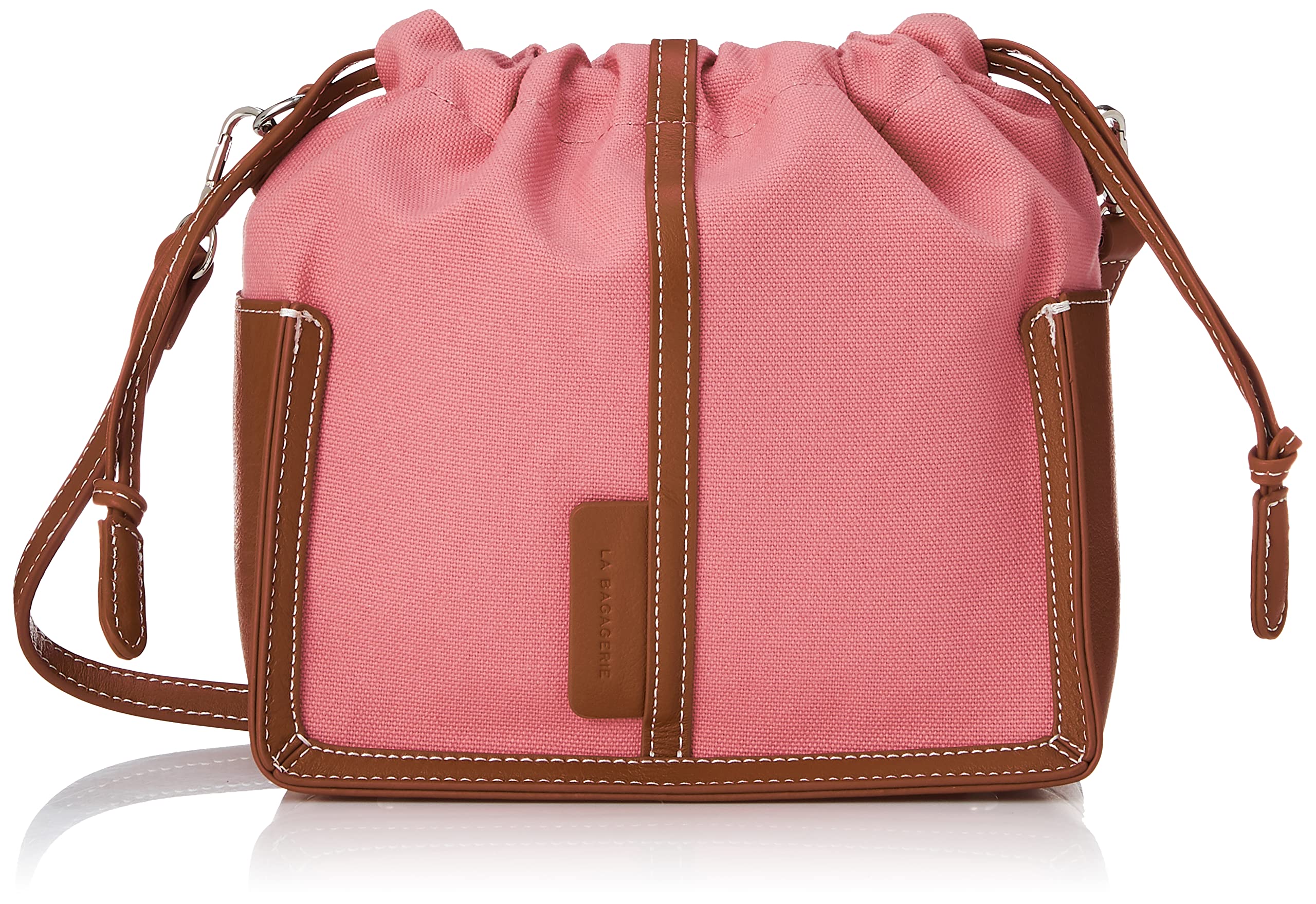 

Shoulder bag Canvas drawstring shoulder bag for coral [Labagerie] [Kurashiki Canvas] women, (47)