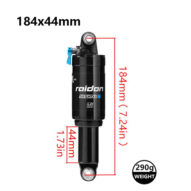 SR SUNTOUR RAIDON Bicycle Rear Shock Absorber Mountain Bicycle Shock Absorber XC Soft Tail Pressure Rear Bumper Shock Absorber 184x44