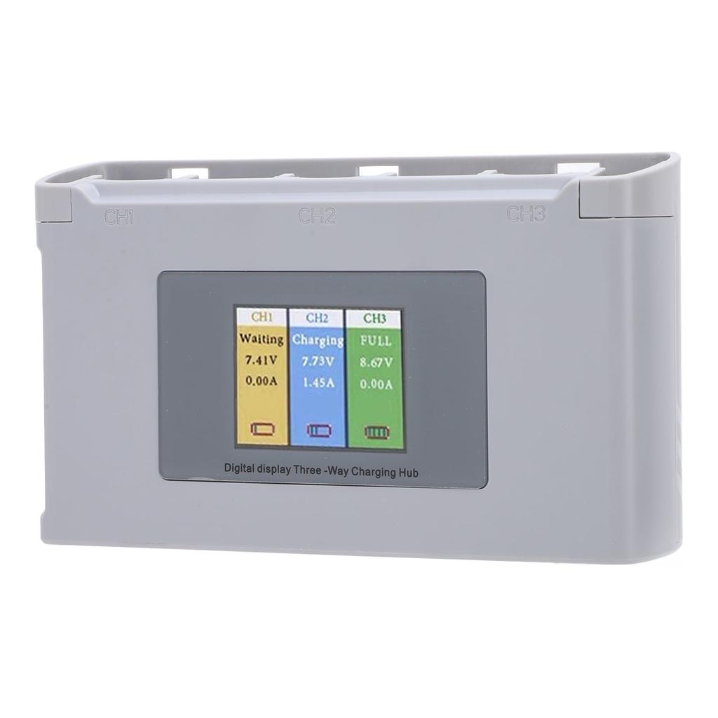Drone 3 Battery Charger Hub ABS Shockproof USB Drone Battery Charging Station with Digital Display
