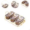 Dried Fruit Bowl with Lid, Snack Tray, Wedding Decoration, Sealed Sugar Bowls, Freshness
