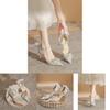 Elegant Bridal High Heels With Faux Pearl Embellishments For Wedding And Formal Events