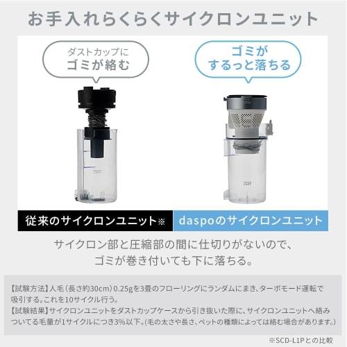 [Our Strongest Suction Power] Iris Ohyama Vacuum Cleaner Cordless Stick Cleaner Cyclone Suction Power Rechargeable Handy Electrostatic Mop daspo SCD-1