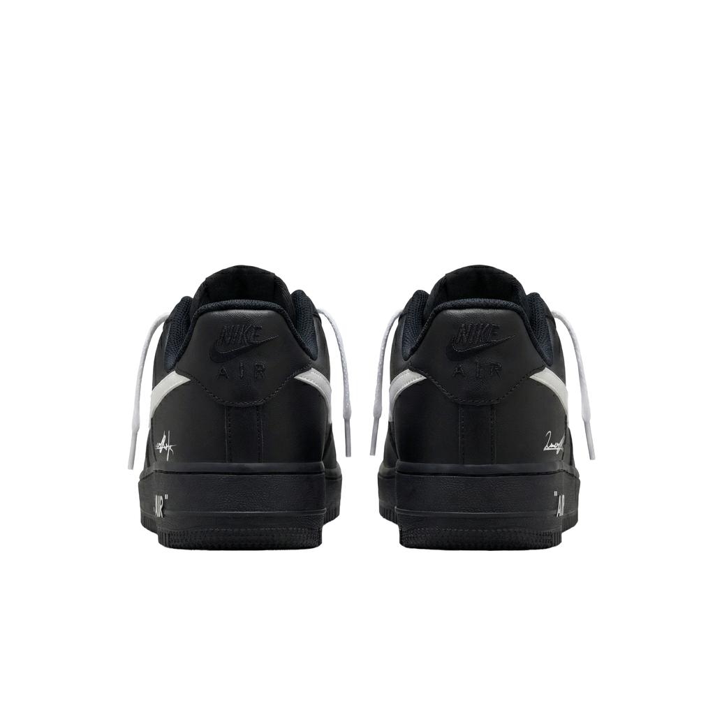 Nike Air Force 1 Slip Resistant, Abrasion Resistant, Height Increasing Low Top Skateboard Shoes Unisex Black White FZ0627-010(Team577-)