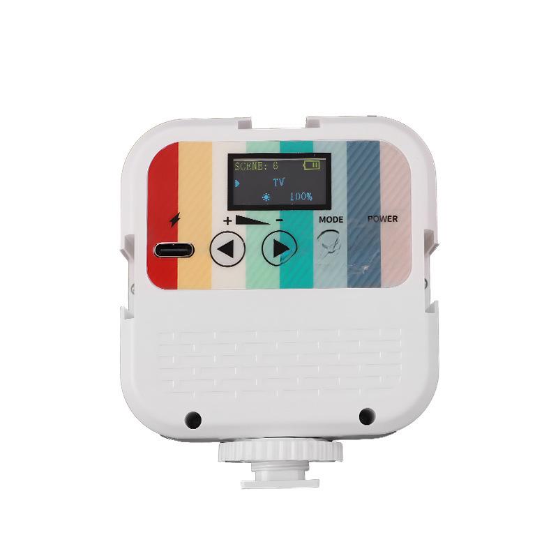 Portable RGB Photography Light: Cold/Warm Square Soft Light for Outdoor Live Broadcasts