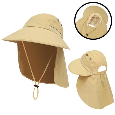 Unisex Kibiro Kepurė su Apsauga nuo Saulės, Vandeniui Atspari, Neslystanti, 10 cm Platus Kraštas, Kvėpuojanti, Apsauganti nuo UV Spindulių, Lauko Kelionėms, Žygiams, Žvejybai
