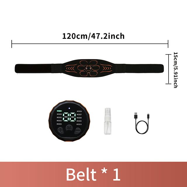 

Abdominal Toning Belt EMS Muscle Stimulator Abs Trainer Muscle Toner USB Charge Body Shaping Slimming Lose Weight For Arm Back