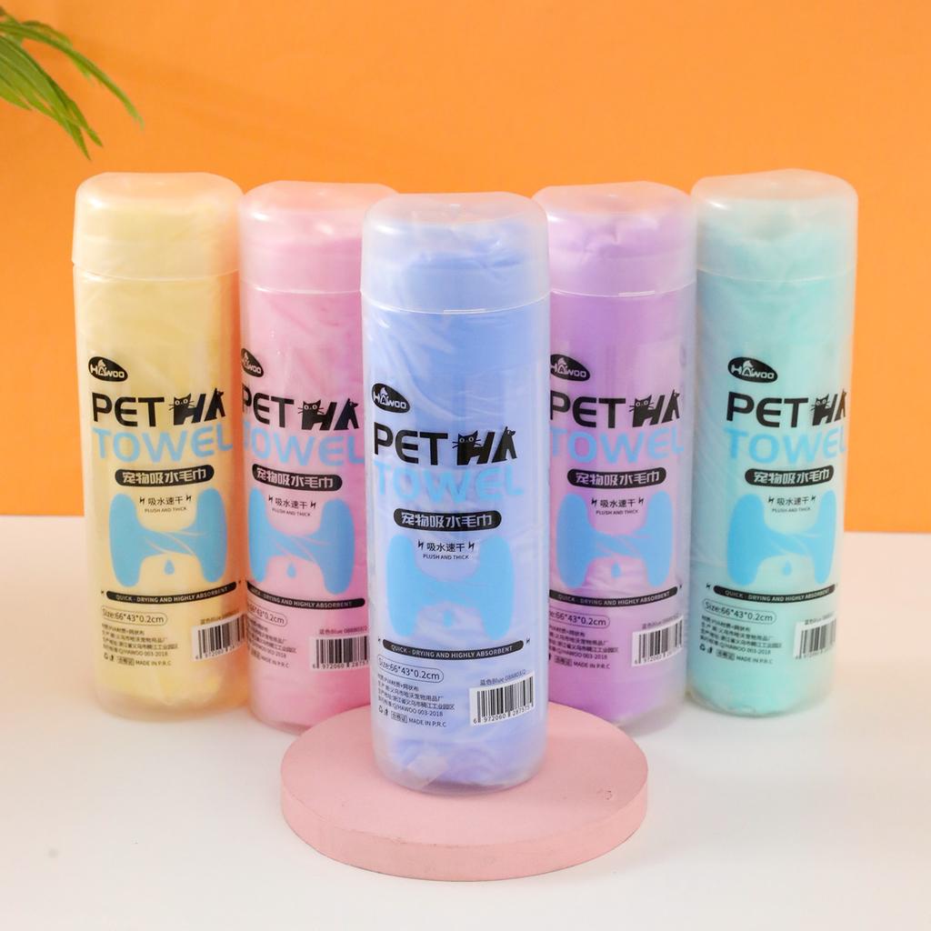 Pet Towel - Deer Skin-like Towel - Cat Bathing Absorbent Quick-Drying Towel - Dog Cleaning Ultra-Soft Thick Towel