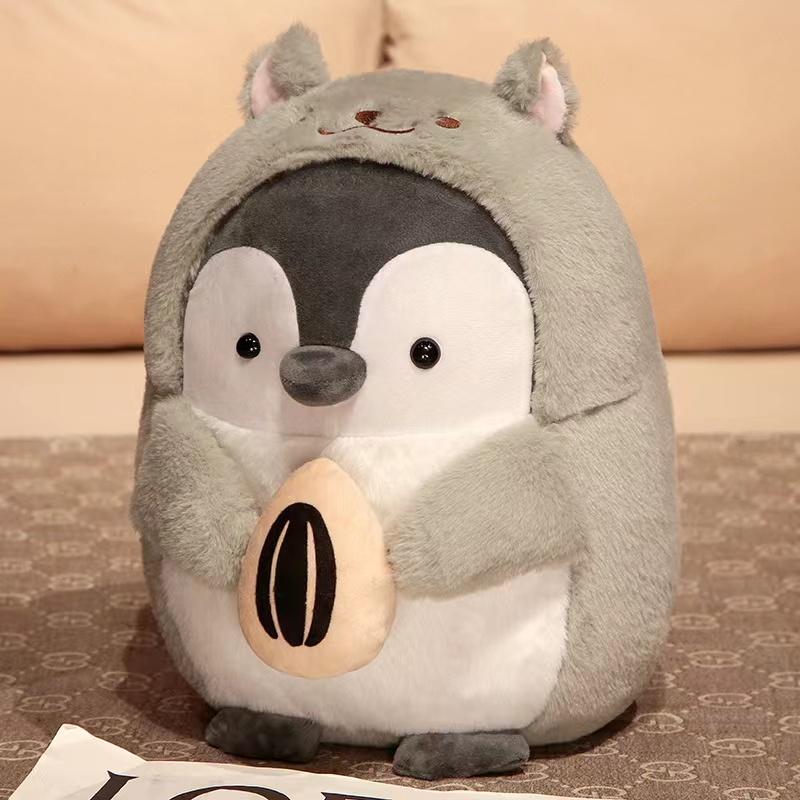 Cute Kawaii Plush Toy Penguin Doll Soft Stuffed Home Decoration Pillow Nap Pillow For Children Holiday Gift
