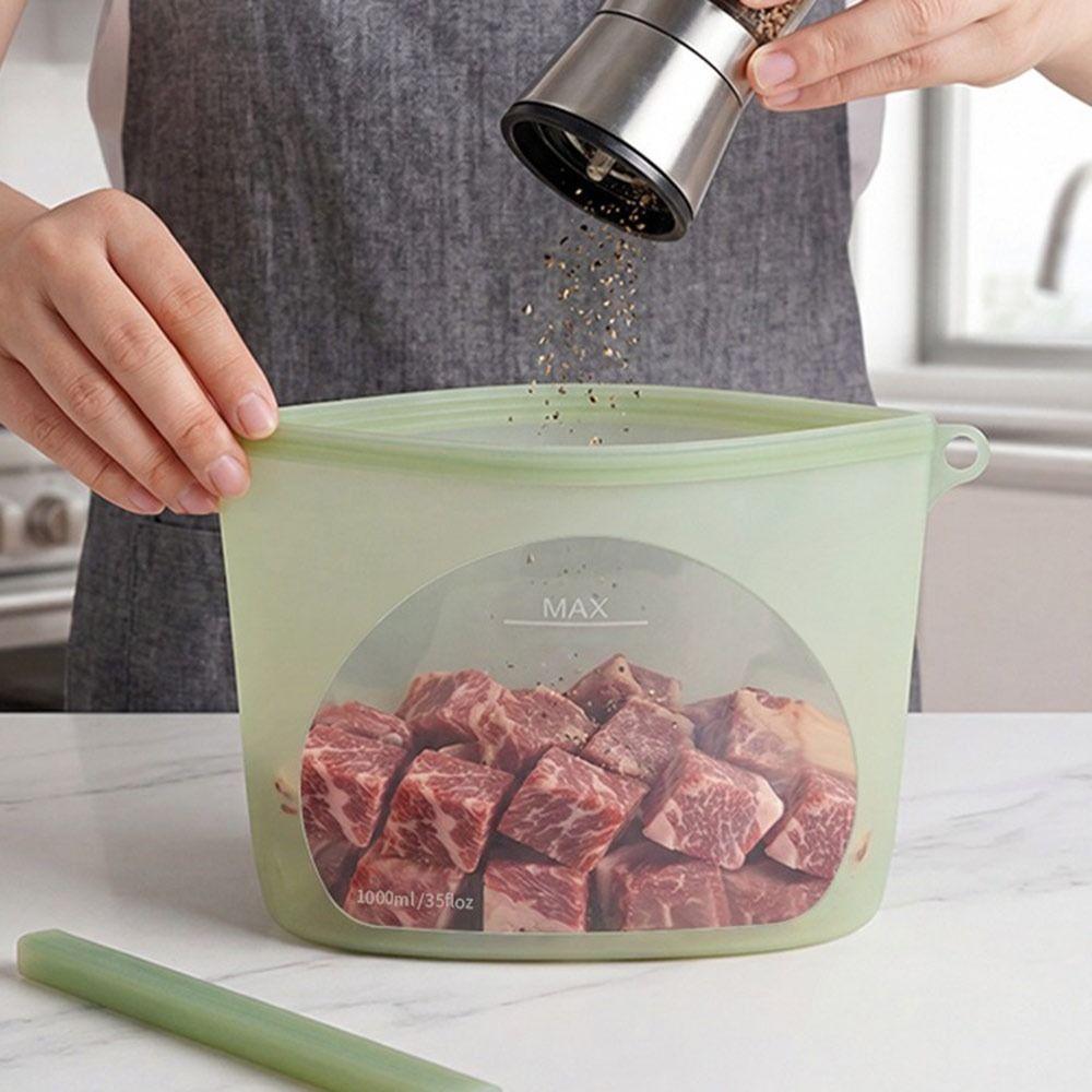 Moisture-proof Refrigerator Food Storage Bag Silicone Fruit Freezer Seal Bag for Kitchen