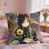 Tighnari Genshin Impact Cushion Cover Square Short Plush Pillow Case Living Room Sofa Home Decor Funda X
