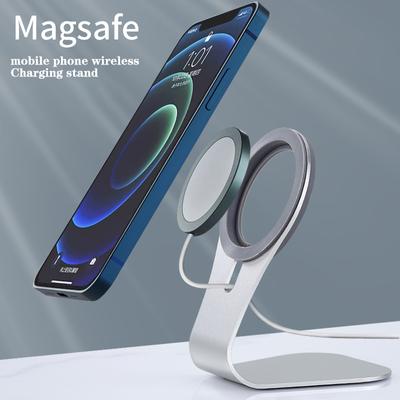 Magsafe Cell Phone Charger Stand Magnetic Phone Stand Aluminum Alloy Stand For Iphone 12 Series Fast Wireless Charging Stand