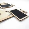 10PCS Blackboard Set DIY Christmas Floral Decoration Message Board Wooden Craft Home Decor Insert Card Writing Tool