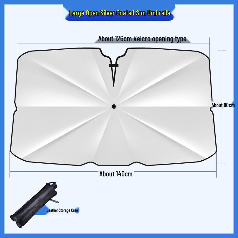 

Retractable Car Windshield Sunshade: Heat Insulation & UV Protection