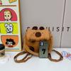 New Cute Niche Plush Bag, Doll Doll Plush Bag, Student Commuting Messenger Backpack.