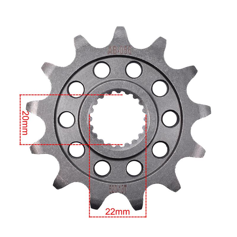 520 13T 51T Motorcycle Front Rear Sprocket Gear Wheel Cam for Kawasaki KX250 X DMF - KX250 X 2024 front 13T